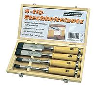 Mannesmann - M66104 - Juego de formones de 4 piezas en cartucho de madera