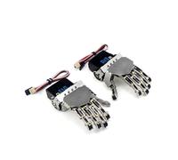 Mano Robótica: Garra Metálica Humanoide de Cinco Dedos para Brazo Robótico Inteligente DIY, Accesorios de Agarre para Manos Izquierda y Derecha.