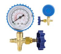 Manómetro De Aire Acondicionado - Juego De Manómetros De Presión Alta Y Baja De Precisión | Herramienta De Diagnóstico De Refrigeración A Prueba De Fugas | Probador Del De CA Para Mantenimient