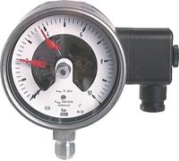 Manómetro de contacto 1NC/2NO 0..400bar (5802psi) Acero inoxidable 100mm Clase 1 Debajo de la conexión