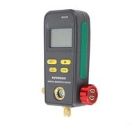 Manómetro digital, juego de manómetros de CA, herramienta digital HVAC DY518 para R134a, R410a, reparación de aire acondicionado automático, prueba de fugas de vacío, negro