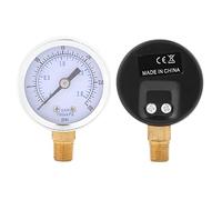 Manómetro Hidráulico 0-30 Psi 0-2 Bar - Montaje en Panel Mini Dial Compresor de Aceite y Agua - Herramienta de Medición de Presión Para Compresor de Aire