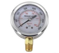 Manómetro hidráulico 1/4 NPT IP67 impermeable para gas líquido