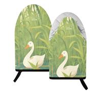Manopla y soporte para ollas resistentes al calor de 204.4 °C, resistentes al calor, guantes de horno y soportes para ollas para barbacoa, 24.1 cm x 15.2 cm, 2 unidades