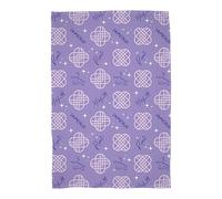 Manta de Felpa con Licencia Oficial de K Pop Demon Hunters | Felpa cálida y Supersuave | Diseño Morado y Dorado casa, Fiestas de Pijamas y acampadas | 100 x 150 cm