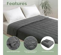 Manta de peso Good Nite de 8 kg para adultos, manta suave y pesada contra el estrés y para un mejor sueño, gris Gris 150x200cm (8kg)