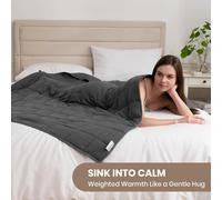 Manta de peso Good Nite para adultos, manta relajante para mejorar el sueño, ideal para un mejor sueño (4-8 kg) Gris 125x150cm-4kg