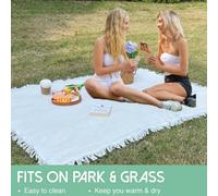 Manta de Picnic Plegable Estilo Ins, Suave, para Playa, Alfombra para Exteriores, Esencial para Campamentos y Fiestas de Primavera/Verano (1 Pieza) verde 180x180cm
