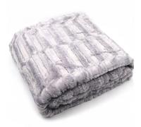 Manta de Piel Sintética Súper Caliente para Cama y el Sofá, Manta Lujosa Decorativa Medida 130 x 160 cm, Manta Acogedora Ultra Suave al Tacto Efecto Pelo