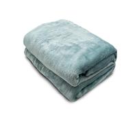 Manta Microfibra para Cama Sofá y Sillón, Manta Polar Lisa de Tacto Suave Super Caliente para Adulto y Niño, Sin Arrugas Green