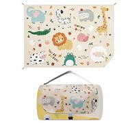 Manta Picnic Impermeable 150 x 210 cm, Picnic Blanket Portátil, Esterilla Playa Esterilla de Camping Plegable para Actividades Familiares al Aire Libre, Picnics, Jardín, Playa y Camping