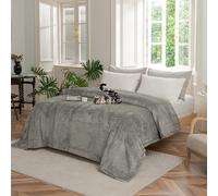 Manta polar Good Nite, manta arrugada, manta para el hogar Herpa, manta de invierno cálida y suave para sofá y sofá Azul 200x230cm