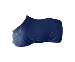 Manta Polar HH Nabrisa Cinchuelos Cruzados - Azul Marino/Blanco / 125 cm