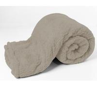 Manta poliéster soft 160x220cm color beige