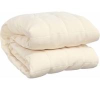 Manta ponderada color crema claro, 200x225 cm, 13 kg, de tela