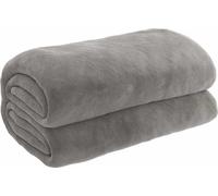Manta ponderada gris con funda, 200x225 cm, 13 kg, de tela