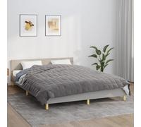 Manta ponderada gris de la marca The Living Store, tamaño 220x240 cm, peso 15 kg, confeccionada en tela