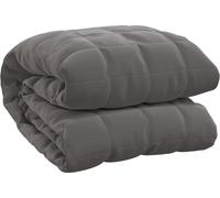 Manta ponderada gris de vidaXL, 200x225 cm, 13 kg, de tela