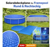 Manta Solar Piscina Redonda Rectangular Cobertura Lona para Piscina Happy People