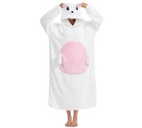 Manta Sudadera Larga Oversize con Mangas y Capucha Panda Manta Portátil Sofá Unisex Animales para Hombre Mujer Talla única