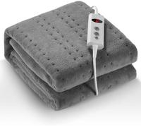 Manta Térmica Bajera Eléctrica 150x80 cm, Calientacamas Individual con 10 Niveles de Temperatura, Apagado Automático 1-9h, Lavable a Máquina, Fácil Instalación