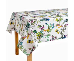 Mantel de Hule PVC Impermeable para Mesa Rectangular, Antimanchas, Lavable, Estampado Floral para Cocina y Comedor