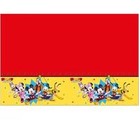Mantel de Mickey Mouse como decoración para fiestas de cumpleaños infantiles y fiestas temáticas, tamaño: 120 x 180 cm, lavable, reutilizable, mantel de mesa de cumpleaños infantil