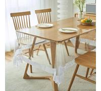 Mantel de PVC Transparente, Mantel Vinilo 100% Impermeable, Protector de Mesa Resistente al Aceite a Derrames para Interiores Exteriores Hogar, Oficina, Restaurante, Jardín Picnic(140 * 180cm)