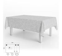 Oryx mantel hule rectangular geométrico gris impermeable antimanchas