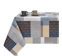 Mantel Hulehule Tex - PVC Estampado Impermeable Resistente a Manchas Fácil de Limpiar para Hostelería y Hogar Mirka Brown