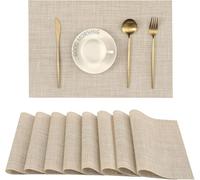 Mantel Individual Rectangular Antimanchas Impermeable Pack 8 for Cocina