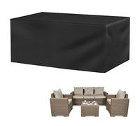 Mantel resistente e impermeable para mesa de jardín, 79 pulgadas de largo x 55 pulgadas de ancho x 28 pulgadas de alto, protector duradero para muebles de patio al aire libre, funda de piel resistente