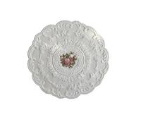 Manteles Individuales de Encaje con Florales Posavasos Redondo de Encaje Hueco, servilleta Mesa con Bordado Flores