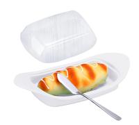 Mantequera con forma de con cortaburro, bandeja para mantequilla de refrigerador, para inauguración de casa, cumpleaños, comedor, restaurante, desayuno, reunión familiar