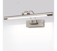 MantoLite LED Regulable Lámparas de Pared 10W,40CM Interior Iluminación para cuadros y expositores Cabeza Giratoria Lectura Lámpara,Latón Níquel Baño Espejo Apliques de Pared 3000K/4000K/6000K