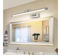 MantoLite LED Regulable Lámparas de Pared 15W,60CM Interior Iluminación para cuadros y expositores Cabeza Giratoria Lectura Lámpara,Latón Níquel Baño Espejo Apliques de Pared 3000K/4000K/6000K
