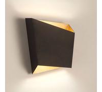Mantra Iluminación Aplique de pared asimétrico de acero, negro