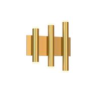 Mantra Iluminación Aplique de pared LED Cala color oro, aluminio, 6 salidas de luz