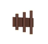 Mantra Iluminación Aplique de pared LED Cala, corten, aluminio, 6 salidas de luz