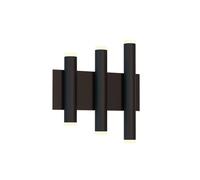Mantra Iluminación Aplique de pared LED Cala, negro, aluminio, 6 salidas de luz