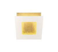 Mantra Iluminación Aplique de pared LED Dalia, blanco/oro, 22 x 22 cm, aluminio