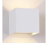 Mantra Iluminación Aplique LED para exterior Davos angular, encendido/apagado, blanco
