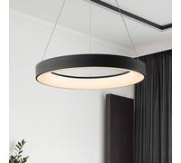 Mantra Iluminación Lámpara colgante LED inteligente Niseko II, 38 cm, negra, CCT, atenuable