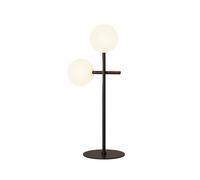 Mantra Iluminación Lámpara de mesa Cellar, 2 luces, hierro, negro, cristal, blanco