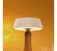 Mantra Iluminación Lámpara de mesa LED Relax, blanca, tapa de botella, batería recargable