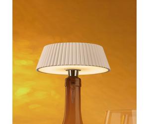 Mantra Iluminación Lámpara de mesa LED Relax, blanca, tapa de botella, batería recargable