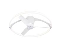 Ventilador de techo con luz sin aspas silencioso dc 30w con mando ø75 cm nepal mantra blanco luz cct 6 velocidades| modo verano/invierno| recomendado de 13 a 20m²