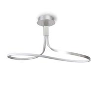 MANTRA Iluminación. Modelo NUR. Lámpara de techo acabado en color cromo y plata