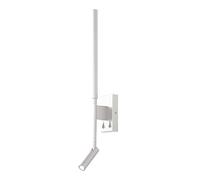 Mantra Iluminación. Modelo TORCH. Aplique de pared fabricado en acrílico acabado en color blanco arena