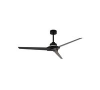 Mantra Iluminación Ventilador de techo LED Brisa Mini negro/madera, silencioso, 150 cm, CCT